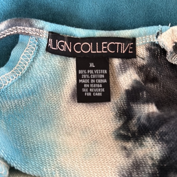 “Align Collective” tie dyed open back top - Picture 7 of 7